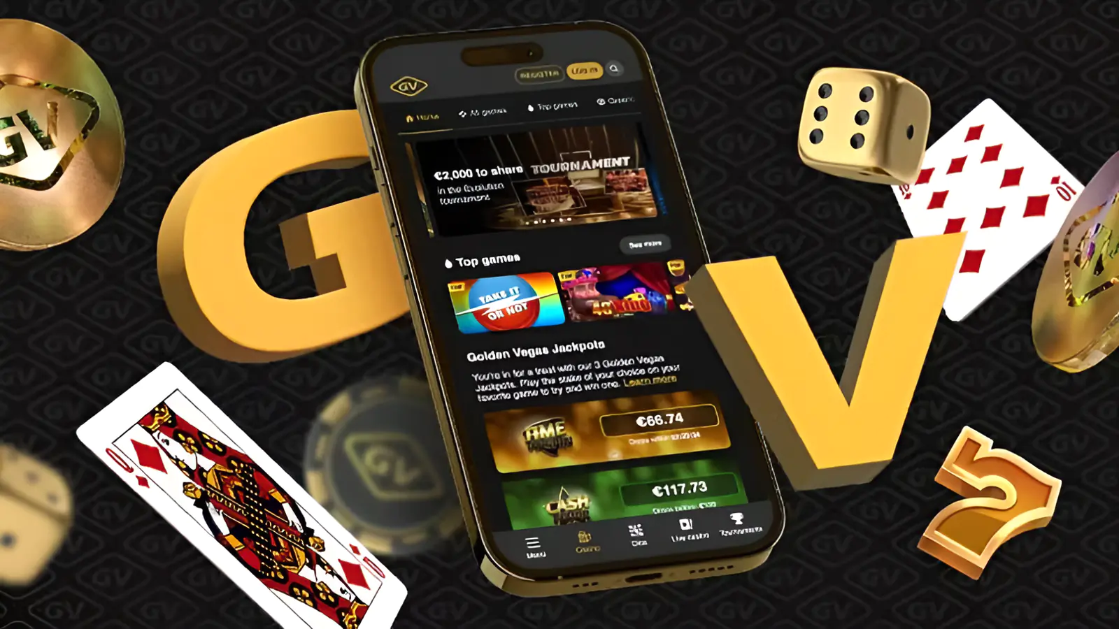 L’app Golden Vegas est là !